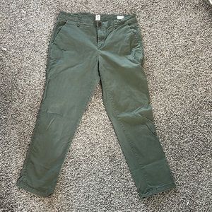 Gap green khakis size 10